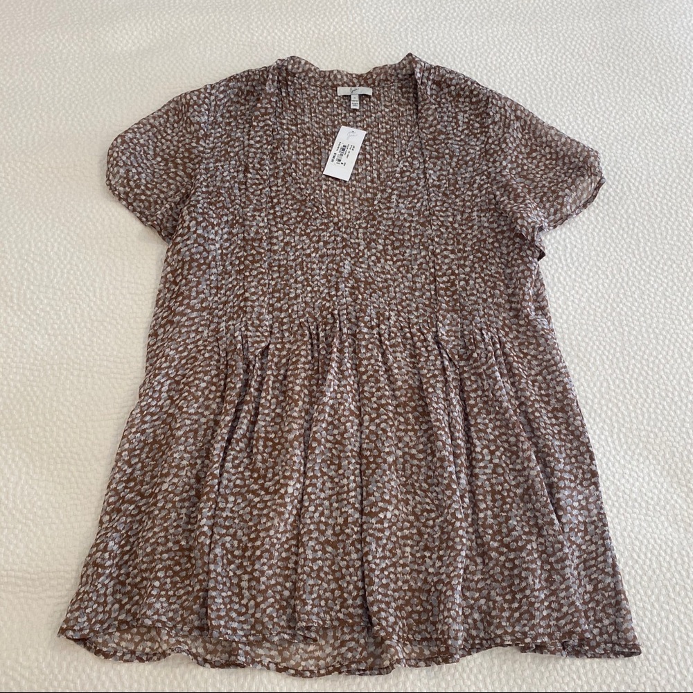 Joie | Sheer Flowy Silk Blouse NWT